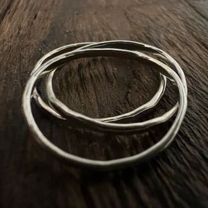 James Avery 3 Forged Stackable Rings